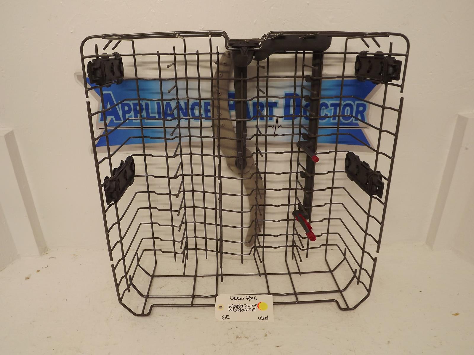 GE Dishwasher WD28X26105 WD28X21719 Upper Rack Used GE Dishwasher WD28X26105 WD28X21719 Upper Rack Used